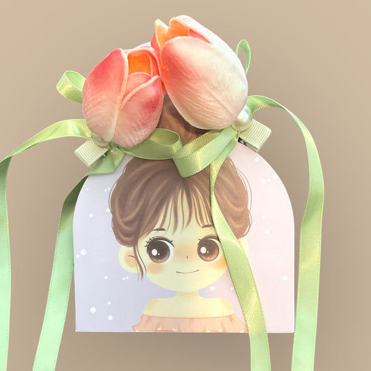 Beautiful  tulip 2 hair pins