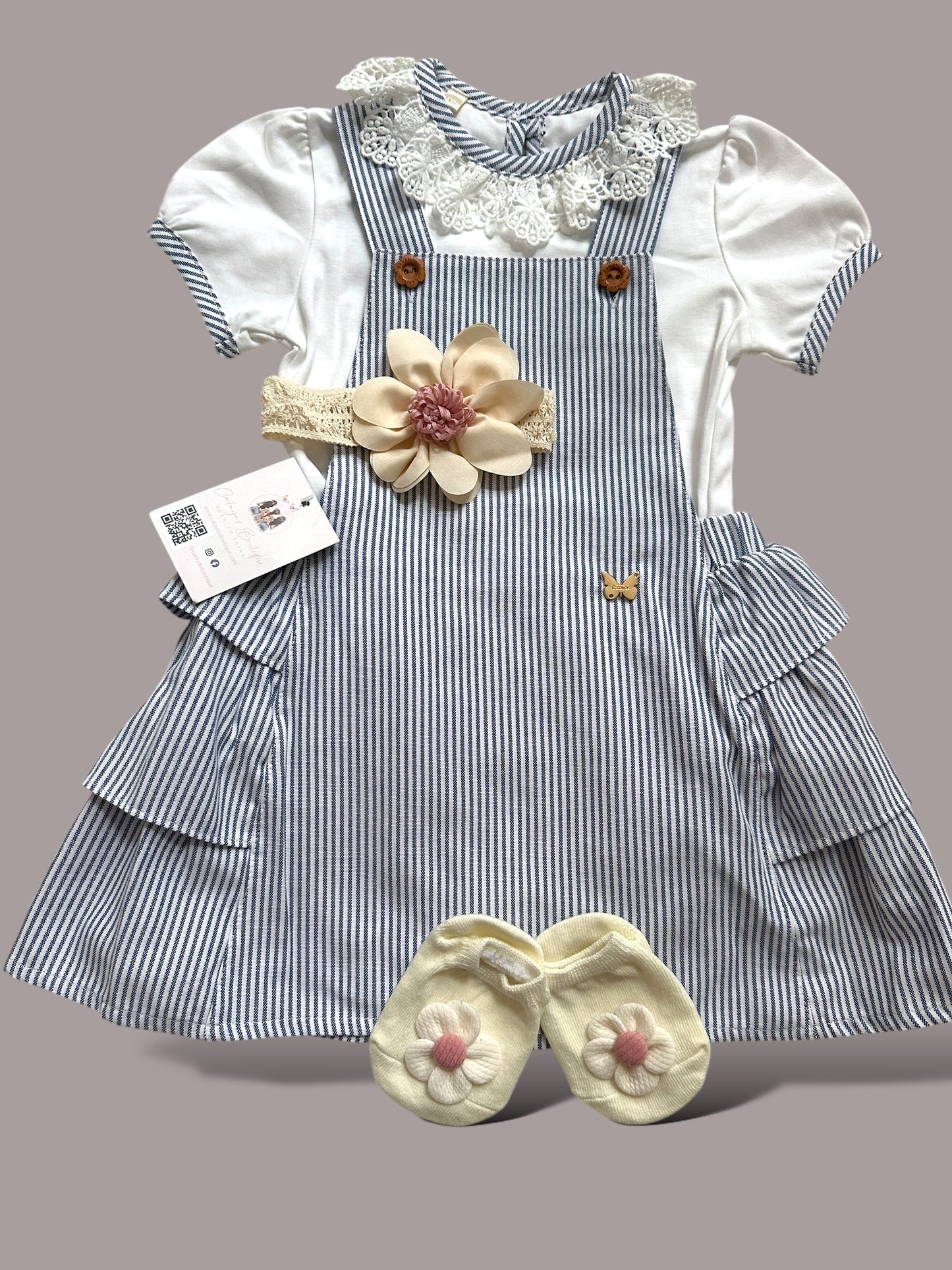 Bow-bowz cotton dress