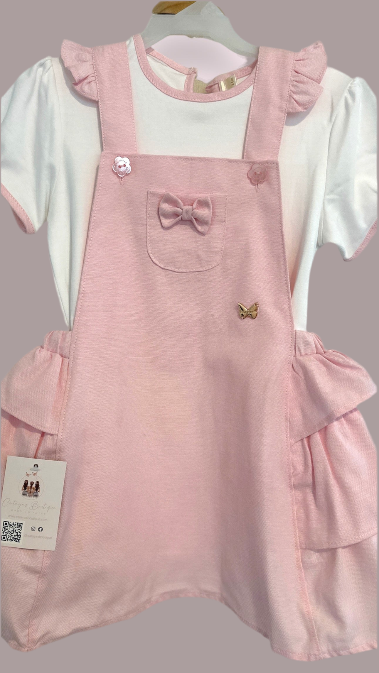 Bow-bowz cotton dress