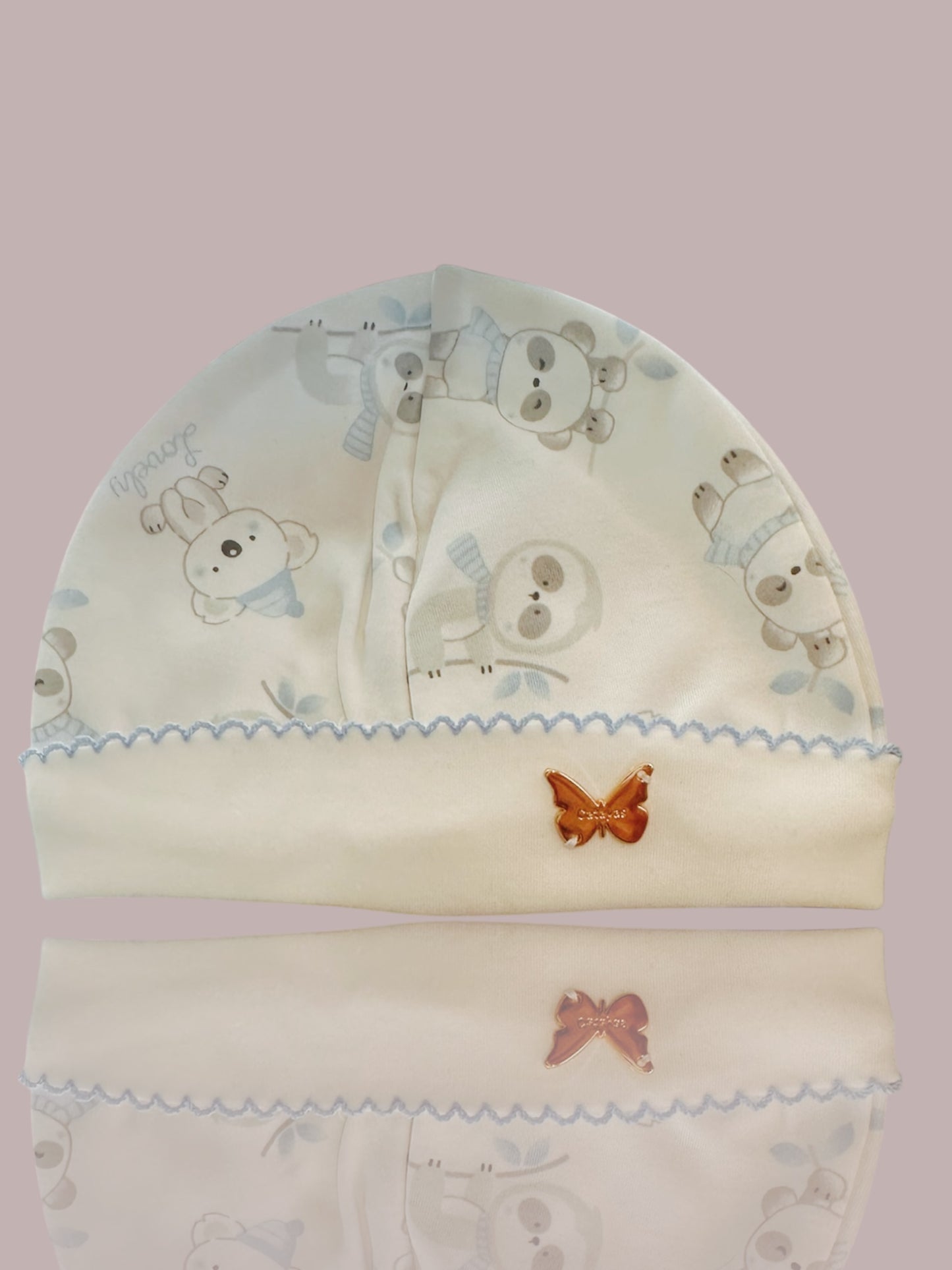 Pima cotton 4-piece bib ensemble baby